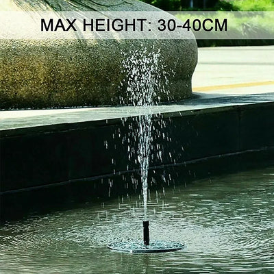 Solar Powered Floating Fountain Pump for Bird Baths and Garden Pools - Smarsty