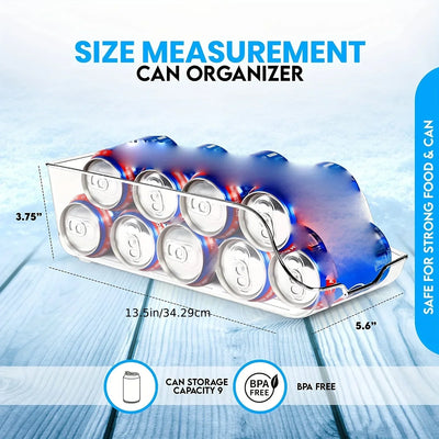 1/2pcs Kitchen Storage Cans, Soda Cans, Storage Cans, Refrigerator Freezer Organizers, Can Dispensers, Kitchen Accessories by Smarsty