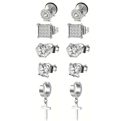 Stainless Steel Cross Dangle Earrings Durable Hypoallergenic - Smarsty