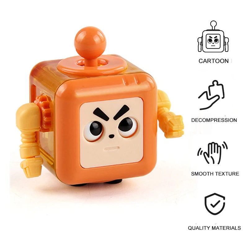 6/12 Sides Cube Decompression Toy Rainbow Stress Relief Autism ADHD OCD Anxiety Sensory Toys Fingertip Desk Toy for Kids Adult by Smarsty