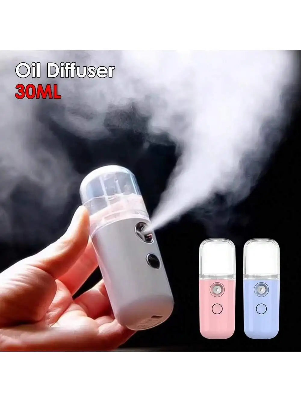 USB Mist Facial Sprayer  Humidifier Rechargeable Nebulizer Face Steamer Moisturizing Beauty Instruments Face Skin Care Tools - Smarsty