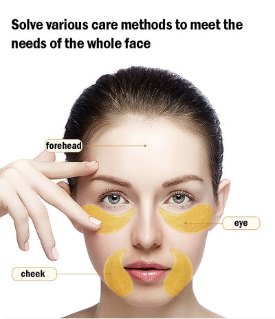 24K Gold Collagen Eye Masks for Dark Circles and Puffiness - Smarsty