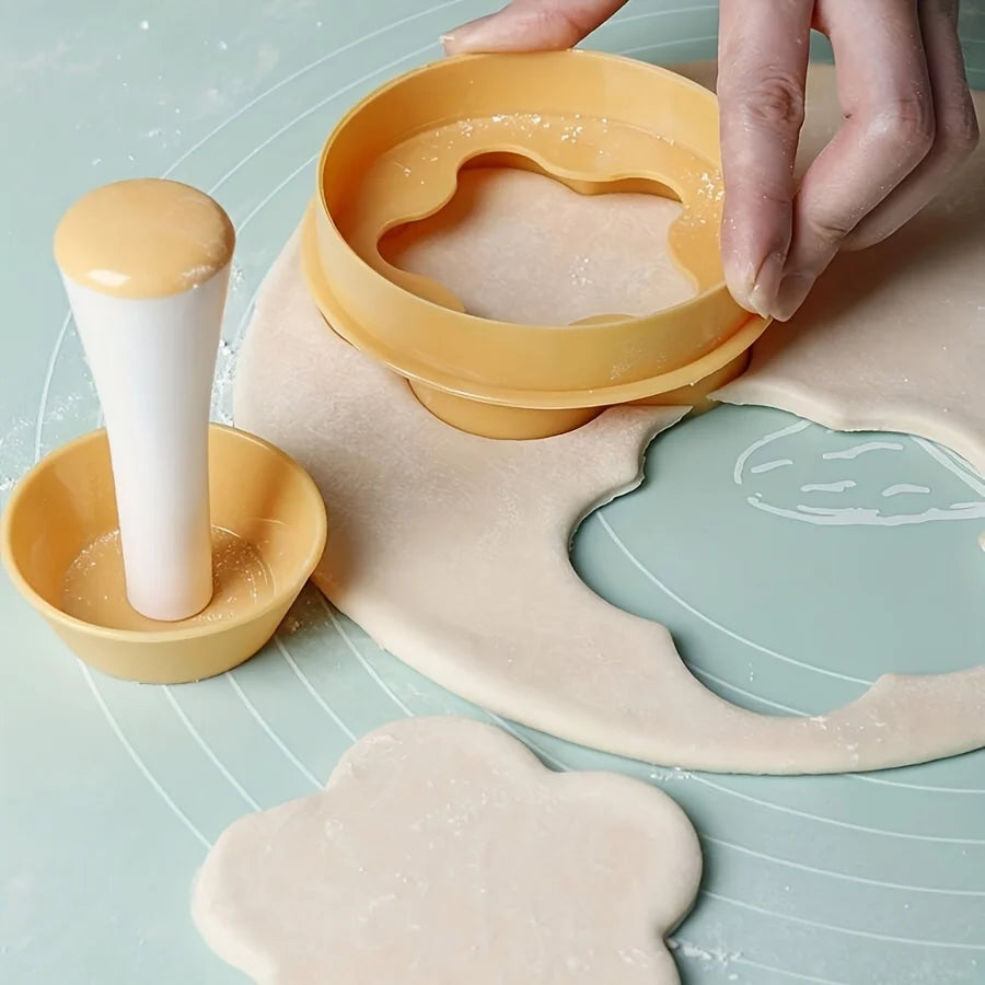 Flower Shaped Pastry Dough Tamper Set for Baking - Smarsty