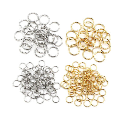 Stainless Steel Jump Rings Gold Color Nickel Free Set - Smarsty