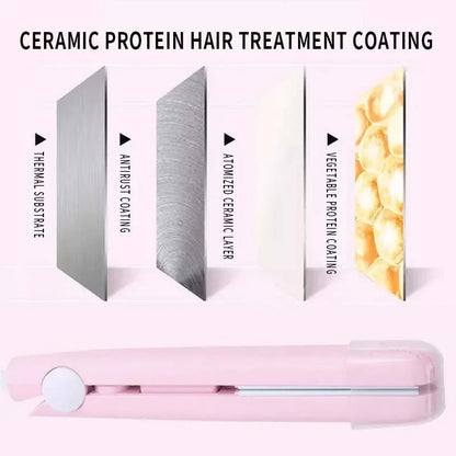 Portable Mini Hair Straightener for Quick Styling - Smarsty