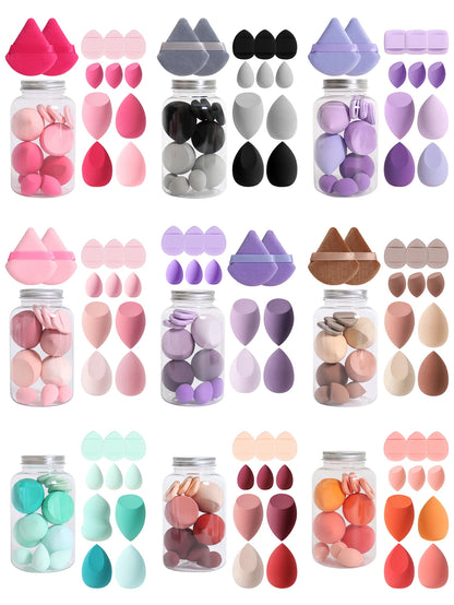 12Pcs Latex-Free Makeup Sponge Set for Flawless Application - Smarsty