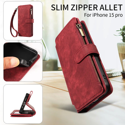 PU Leather Phone Case for Samsung Galaxy S25Edge Ultra S24 S23 S22 S21 S20 S10 S9 S8Plus FE Note20 Flip Wallet Style Phone Cover - Smarsty