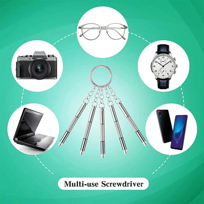1/2/10pcs Mini 3 in1 Screwdriver Eyeglass Optical Eye Glasses Portable Spectacles Watch Repair Kit Practical Household Hand Tool - Smarsty