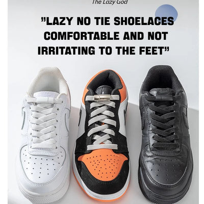 1Pair Magnetic Lock Shoelaces without ties Flat Elastic Laces Sneakers Boots No Tie Shoelace Rubber Bands for Shoes Accessories - Smarsty