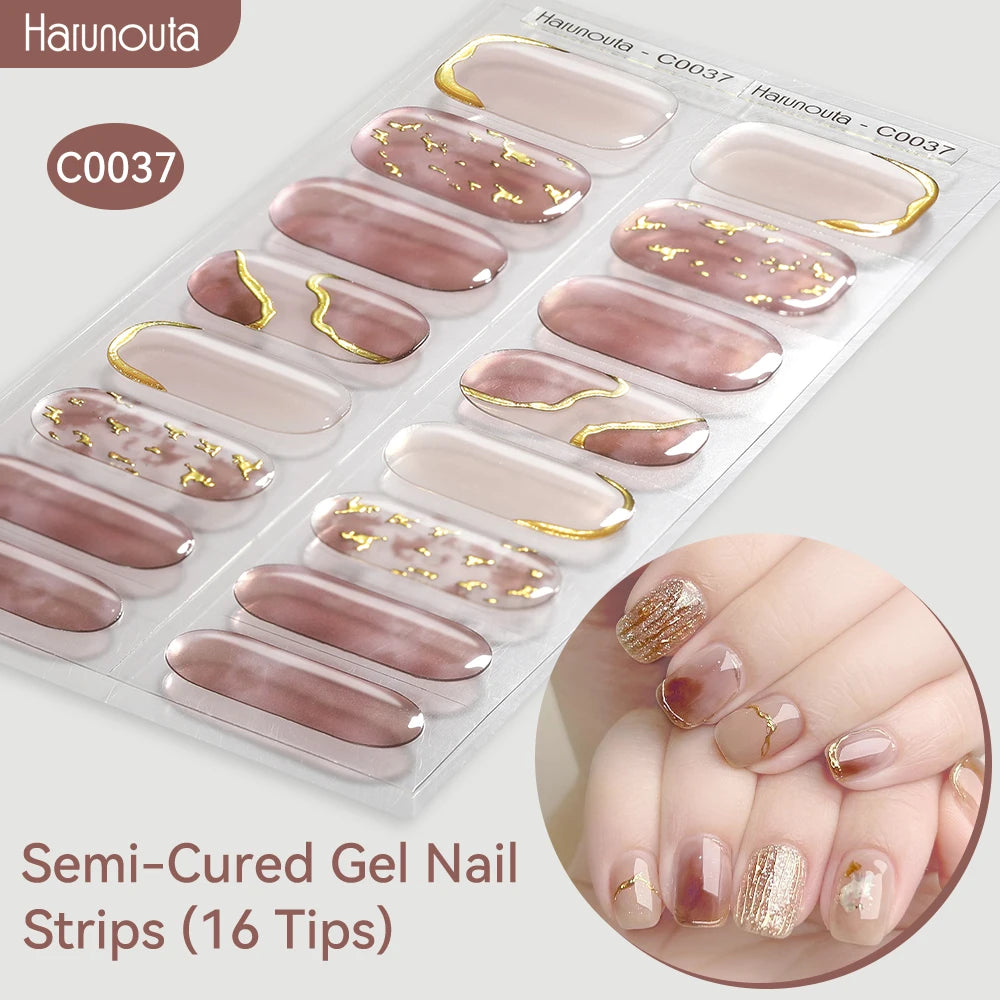 Gradient Auroras Gel Nail Strips for Easy DIY Manicure - Smarsty