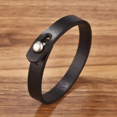 Vintage Genuine Leather Wrap Bracelet Durable Punk Wristband - Smarsty