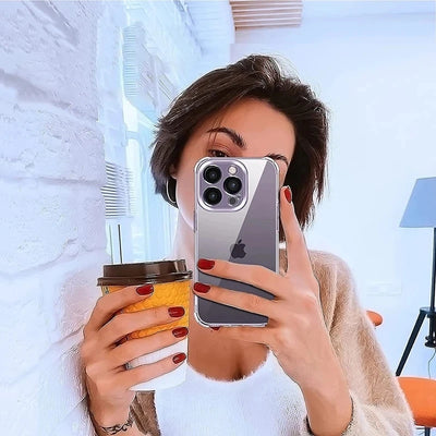 Shockproof Clear iPhone Case With Lens Protection Lens Shield - Smarsty
