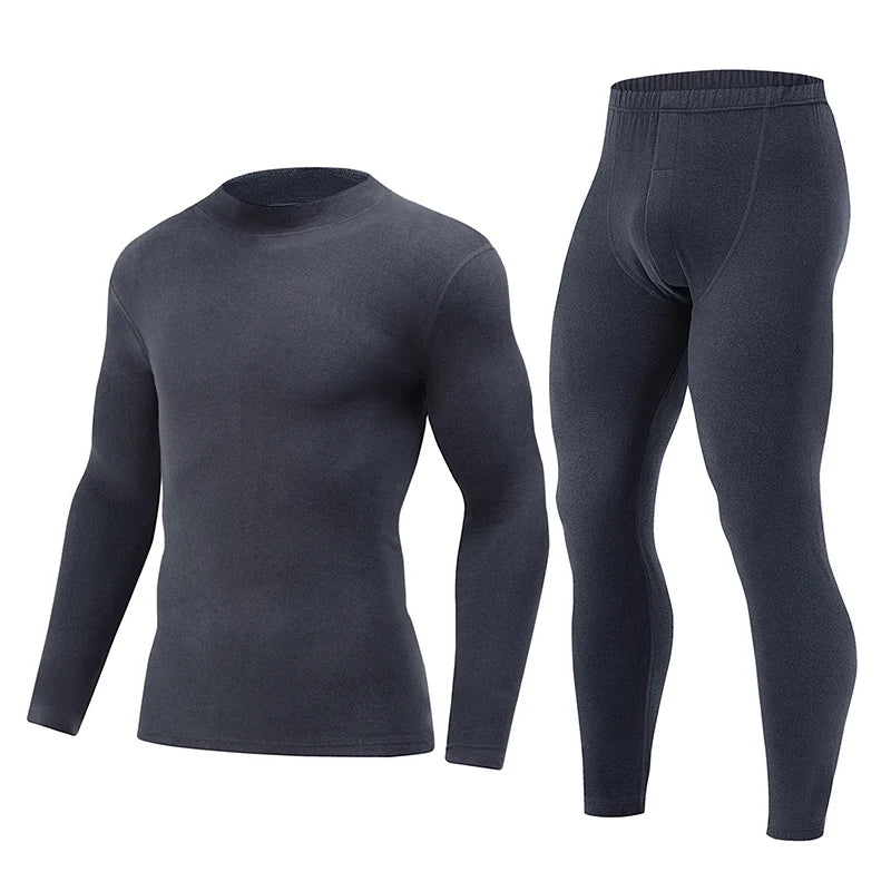 2/4 Pcs Men's Solid Color Simple Autumn And Winter Thermal Underwear Comfortable And Casual Bottoming Underwear Teenagers Pajama - Smarsty