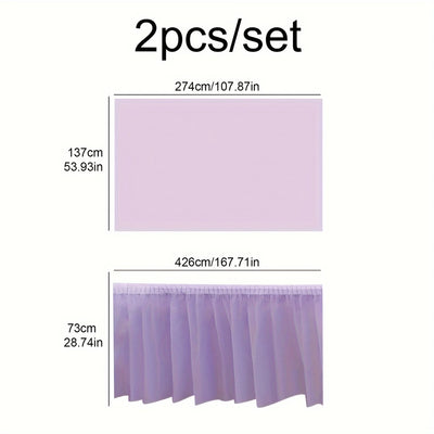 Disposable Tablecloth Set for Elegant Party Decor - Smarsty