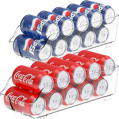 1/2pcs Kitchen Storage Cans, Soda Cans, Storage Cans, Refrigerator Freezer Organizers, Can Dispensers, Kitchen Accessories by Smarsty
