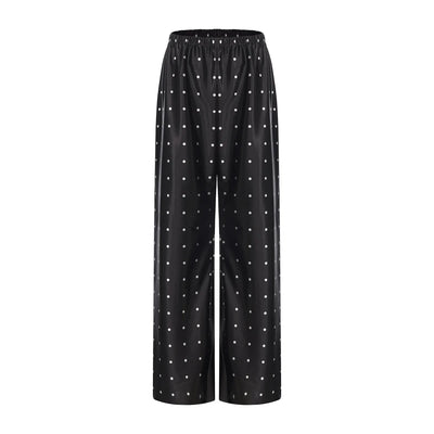 Satin Wide Leg Pants Long Floor Casual Pants Women's Summer - Smarsty