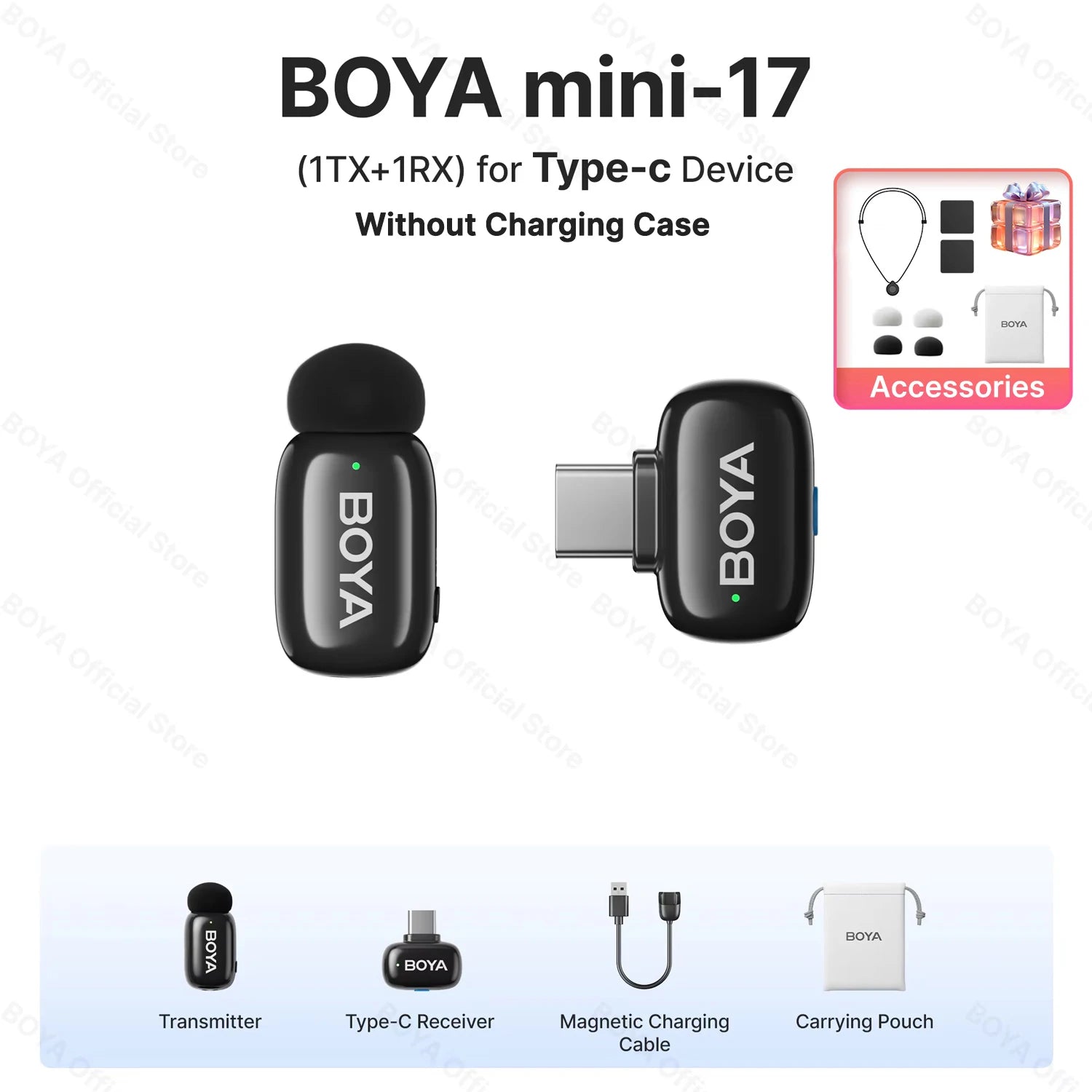 Boya Mini Wireless Lavalier Microphone for Mobile Recording - Smarsty