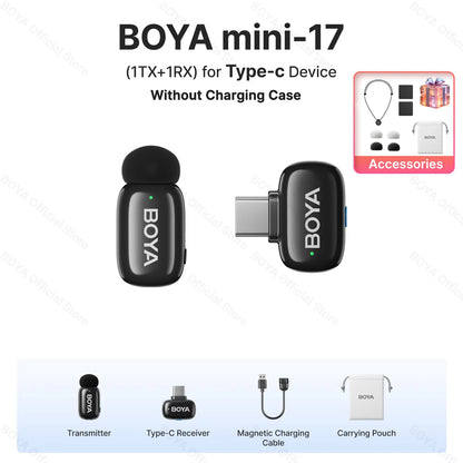Boya Mini Wireless Lavalier Microphone for Mobile Recording - Smarsty