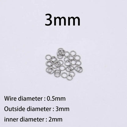 Stainless Steel Jump Rings Set Durable Rust Resistant - Smarsty