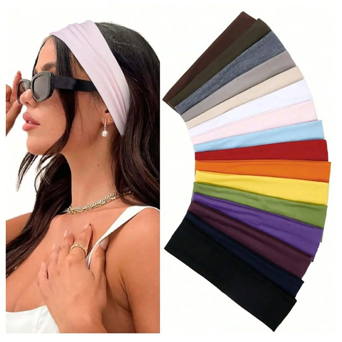Elastic Hair Bands For Women Non Slip Sports Headbands - Smarsty