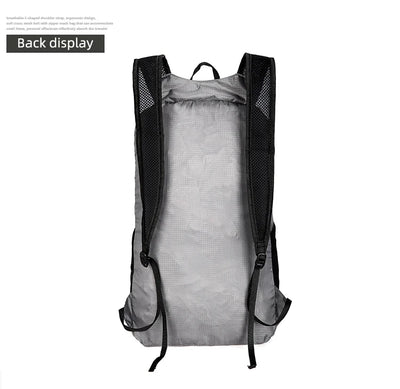 18L Portable Foldable Backpack Folding Mountaineering Bag Ultralight Outdoor Climbing Cycling Travel Knapsack Hiking Daypack by Smarsty