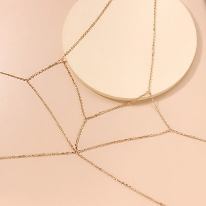 Gold Layered Body Chain Jewelry for Women - Smarsty
