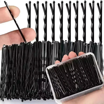 Black Bobby Pins Set for Effortless Hair Styling - Smarsty