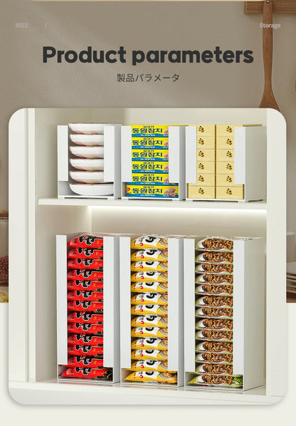 Korea Ramen Storage Box Kitchen Instant Noodle Cup Tissue Storage Bins Facial Mask Storage Box Multi-function Tabletop Organizer
