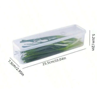 1/2/4Pcs Refrigerator Storage Boxes With Lid Plastic Fresh Keeping Box Kitchen Scallions Cilantro Eggs Noodles Sealed Container by Smarsty