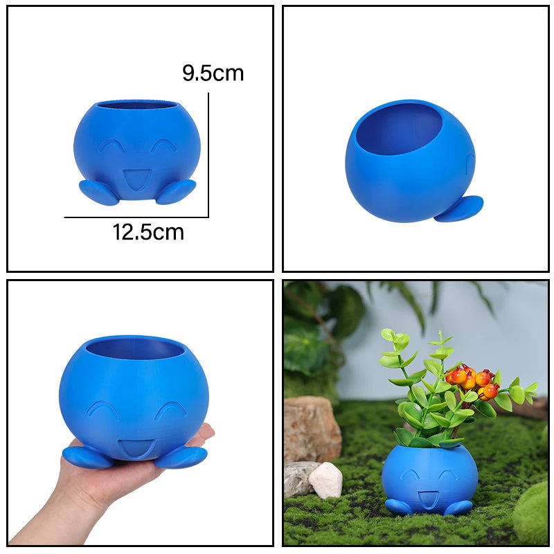 Oddish Flowerpot Funny Inspired Flower Pot for Garden Decor Desk Decor