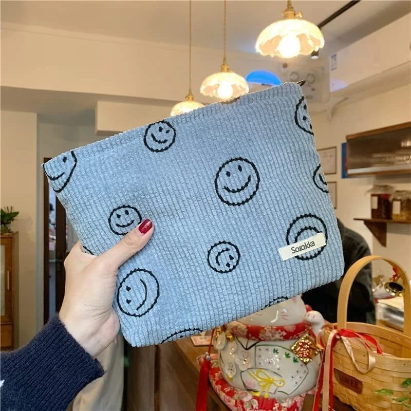 Makeup Bag Travel Toiletry Bag Cute Makeup Brushes Bag Cosmetic Bags for Women Zipper Makeup Bags for Purse - Smarsty