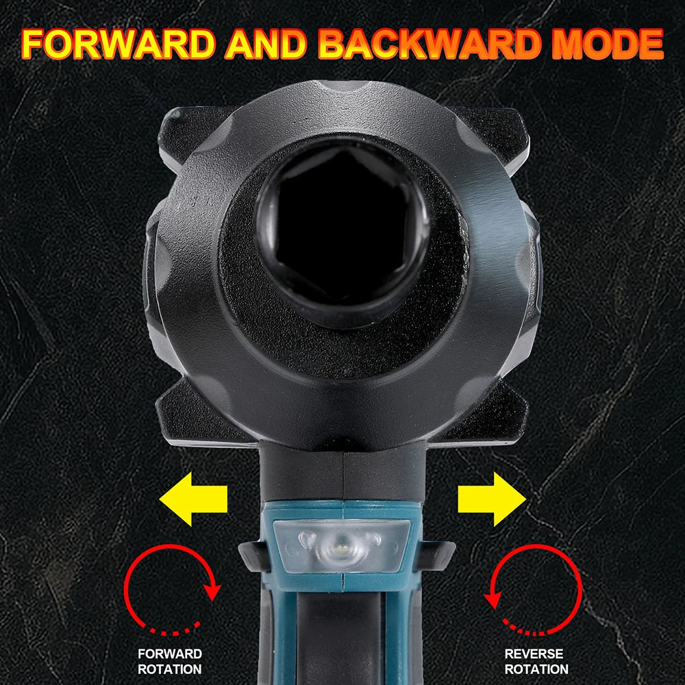 Heimerdinger 18V Brushless Cordless Impact Wrench 1000NM Torque - Smarsty