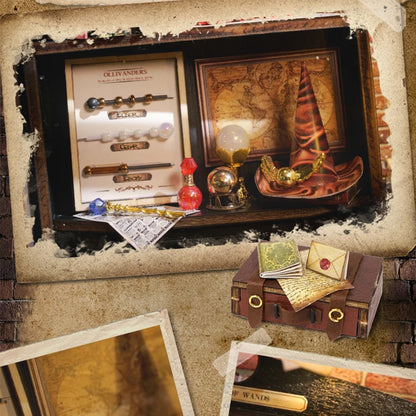 Magical Doll House Wooden Miniature DIY Assembly Building Model Kit Production of Small Room Toys Decorations with Furniture by Smarsty