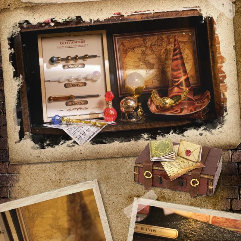 Magical Doll House Wooden Miniature DIY Assembly Building Model Kit Production of Small Room Toys Decorations with Furniture by Smarsty