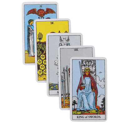 Hot Sell Rider Waite Tarot Card Divination Personal Use Tarot Deck Full English Spanish Version Oracles Deck for Girl Board Game by Smarsty