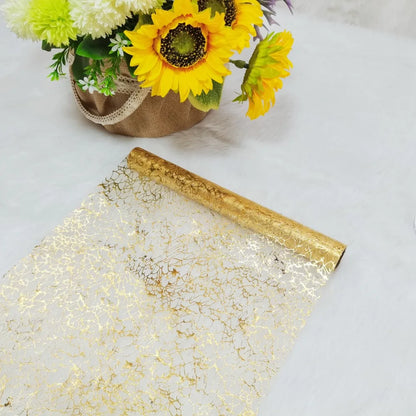Gold Metallic Glitter Table Runner for Elegant Decor - Smarsty
