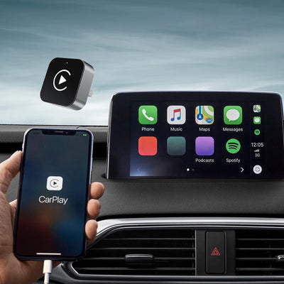 2 IN 1 Wireless Carplay Android Auto Adapter Wired to Wireless carplay Adapter for iPhone Wireless Control Plug & Play Carplay - Smarsty