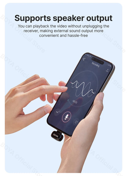Boya Mini Wireless Lavalier Microphone for Mobile Recording - Smarsty