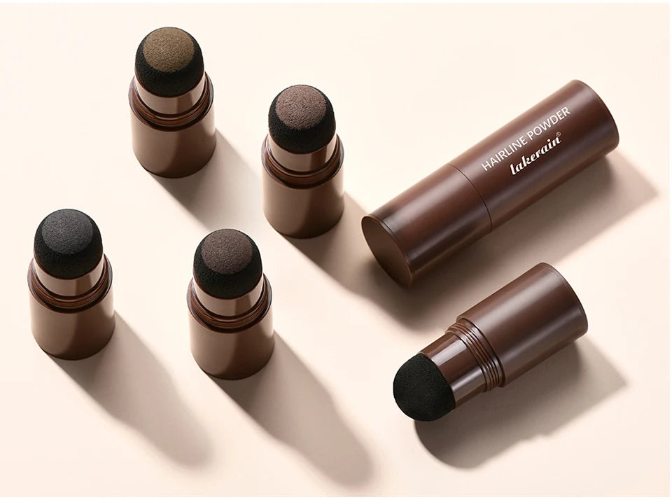Hairline Shadow Powder Hair Waterproof Hairline Root Cover Up Natural Black Brown Eyebrow Contour Stick Repair Fill in Hair Tool - Smarsty