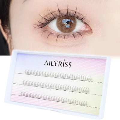 J Curl V Shape Natural Bottom Eyelashes for Manga Look - Smarsty