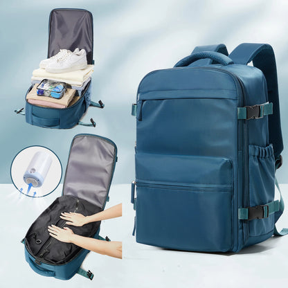 Vacuum Backpack Travel Bag for Men Large Capacity Backpack Business Laptop Backpack Women Men Expandable Backpack School Bag - Smarsty