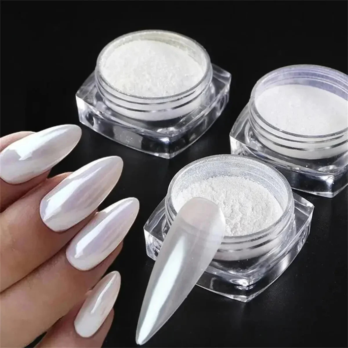 Moonlight Pearl Mirror Nail Powder for Stunning Metallic Effect - Smarsty