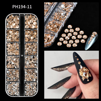 Mixed Nail Rhinestones with Shiny Clear Colors for Stunning Nail Art - Smarsty