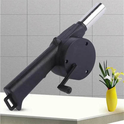 Portable Hand-Cranked Barbecue Air Blower for Easy Fire Starting - Smarsty