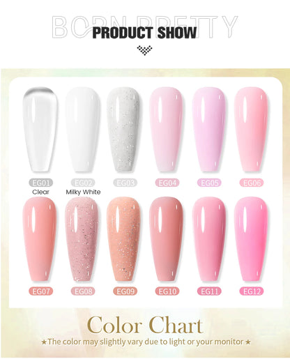 Born Pretty 30ml Milky White Nail Extension Gel - Smarsty