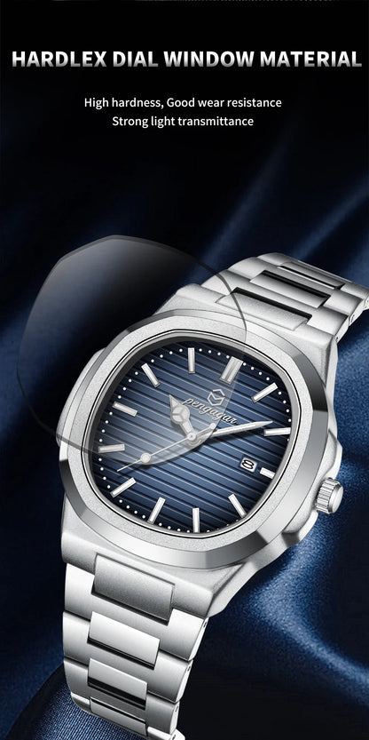 Luxury Waterproof Men’s Quartz Wristwatch with Luminous Dial - Smarsty