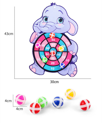 Montessori Dart Board Target Sports Game Toys For Children 4 To 6 Years Old Outdoor Toy Child Indoor Girls Sticky Ball Boys Gift by Smarsty