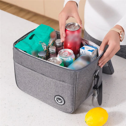 Insulated Lunch Bag Square Bento Bag with Aluminum Foil - Smarsty