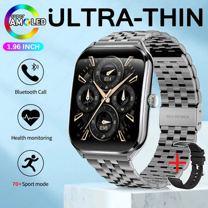 Ultra Thin Smart Watch for Men with AMOLED Screen - Smarsty