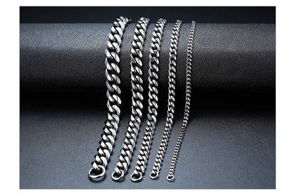 Vnox Men's Stainless Steel Cuban Link Chain Bracelet - Smarsty